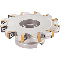 Iscar - Shell Mount B Connection, 0.7087" Cutting Width, 1.7717" Depth of Cut, 160mm Cutter Diam, 1.5748" Hole Diam, 14 Tooth Indexable Slotting Cutter - FDN-XN13 Toolholder, XNMU 13 Insert - Americas Industrial Supply
