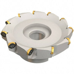 Iscar - 169.4mm Cut Diam, 40mm Arbor Hole, 4.6mm Max Depth of Cut, 50° Indexable Chamfer & Angle Face Mill - 15 Inserts, IQ845 SYHU 07.. Insert, Right Hand Cut, Series DoveIQMill - Americas Industrial Supply