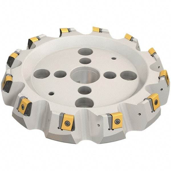 Iscar - 183.2mm Cut Diam, 40mm Arbor Hole, 19mm Max Depth of Cut, 65° Indexable Chamfer & Angle Face Mill - 9 Inserts, T465 LN.T 2212ZN.. Insert, Right Hand Cut, Series Helitang - Americas Industrial Supply