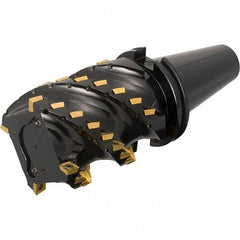 Iscar - 25mm Cut Diam, 19mm Max Depth of Cut, 25mm Shank Diam, 110mm OAL, Indexable Square Shoulder End Mill - A.KT Inserts, Weldon Shank, 90° Lead Angle, Through Coolant, Series Helimill - Americas Industrial Supply