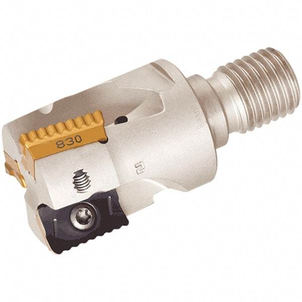 Iscar - 32mm Cut Diam, 18mm Max Depth of Cut, 65mm OAL, Indexable Square Shoulder End Mill - P290 AC.T 1806.. Inserts, M16 Modular Connection, 0° Lead Angle, Through Coolant, Series FlexFit, MillShred - Americas Industrial Supply