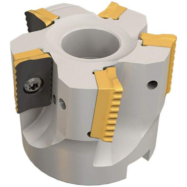 Iscar - 8 Inserts, 80mm Cut Diam, 27mm Arbor Diam, 18mm Max Depth of Cut, Indexable Square-Shoulder Face Mill - 0° Lead Angle, 50mm High, P290 AC.T 1806.. Insert Compatibility, Through Coolant, Series MillShred - Americas Industrial Supply