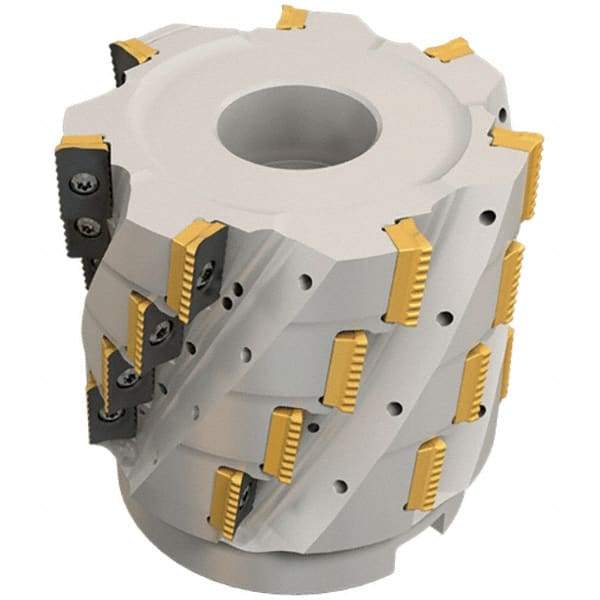 Iscar - 20 Inserts, 63mm Cut Diam, 27mm Arbor Diam, 71mm Max Depth of Cut, Indexable Square-Shoulder Face Mill - 0° Lead Angle, 100mm High, P290 AC.T 1806.. Insert Compatibility, Through Coolant, Series MillShred - Americas Industrial Supply