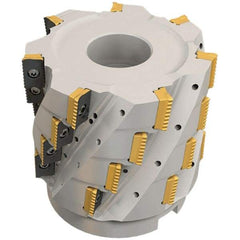 Iscar - 16 Inserts, 50mm Cut Diam, 27mm Arbor Diam, 71mm Max Depth of Cut, Indexable Square-Shoulder Face Mill - 0° Lead Angle, 105mm High, P290 AC.T 1806.. Insert Compatibility, Through Coolant, Series MillShred - Americas Industrial Supply