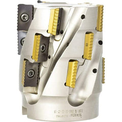 Iscar - 16 Inserts, 2" Cut Diam, 1" Arbor Diam, 2.8" Max Depth of Cut, Indexable Square-Shoulder Face Mill - 0° Lead Angle, 4.13" High, P290 AC.T 1806.. Insert Compatibility, Through Coolant, Series MillShred - Americas Industrial Supply