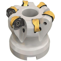 Iscar - 40mm Cut Diam, 6mm Max Depth, 16mm Arbor Hole, 4 Inserts, H606 RXCU 1206-AX.. Insert Style, Indexable Copy Face Mill - H606 FR-12 Cutter Style, 45mm High, Through Coolant, Series Helido - Americas Industrial Supply
