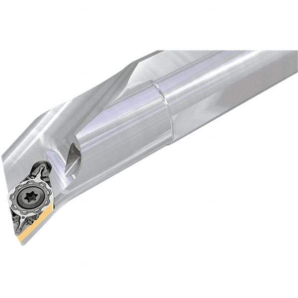 Iscar - PWXO, Left Hand Cut, 18.5° Lead Angle, 32mm Shank Height x 32mm Shank Width, Negative Rake Indexable Turning Toolholder - 170mm OAL, WOMG 1007-IQ Insert Compatibility, Series DoveIQTurn, FeedTurn - Americas Industrial Supply