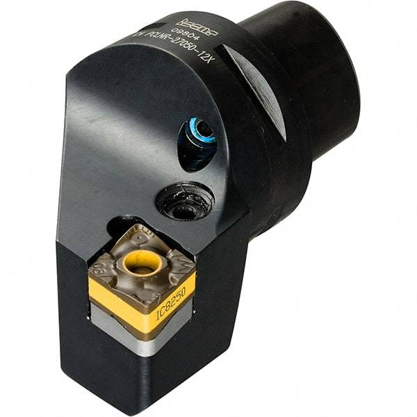 Iscar - Right Hand Cut, Size C4, CNMX Insert Compatiblity, External Modular Turning & Profiling Cutting Unit Head - 27mm Ctr to Cutting Edge, 50mm Head Length, Through Coolant, Series Heliturn - Americas Industrial Supply