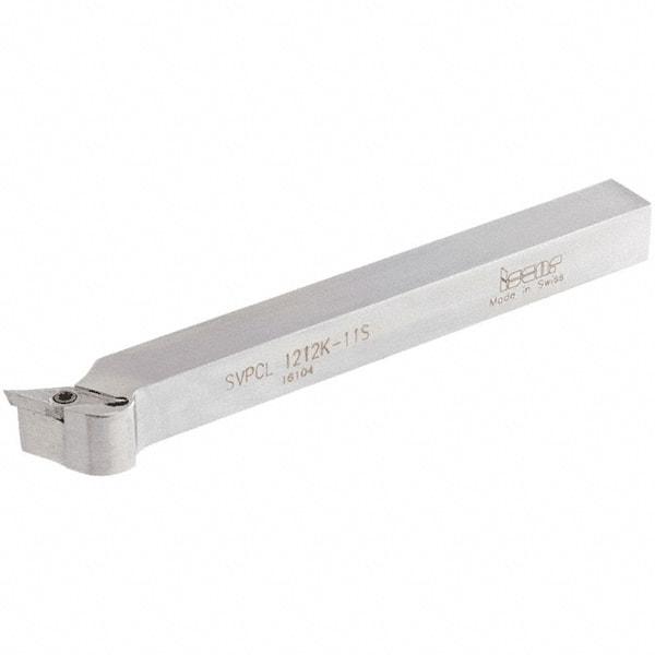 Iscar - SVPC, Left Hand Cut, 117.5° Lead Angle, 12mm Shank Height x 12mm Shank Width, Neutral Rake Indexable Turning Toolholder - 125mm OAL, VC..1103 Insert Compatibility, Series Isoturn - Americas Industrial Supply