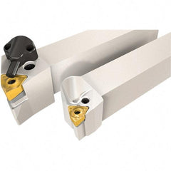 Iscar - PCLN, Right Hand Cut, 95° Lead Angle, 1-1/4" Shank Height x 1-1/4" Shank Width, Negative Rake Indexable Turning Toolholder - 6" OAL, CN.. Insert Compatibility, Series Heliturn LD, JetHPLine - Americas Industrial Supply