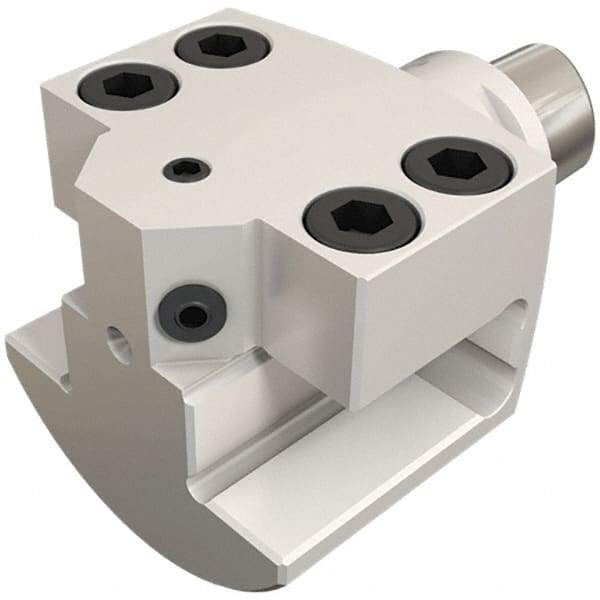 Iscar - Neutral Cut, C4 Modular Connection, Square Shank Lathe Modular Clamping Unit - 20mm Square Shank Width, Through Coolant - Exact Industrial Supply