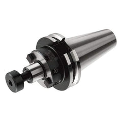Iscar - CAT50 Taper Shank 3/4" Pilot Diam Shell Mill Holder - 3-1/2" Flange to Nose End Projection, 1.772" Nose Diam, Through-Spindle & DIN Flange Coolant - Exact Industrial Supply