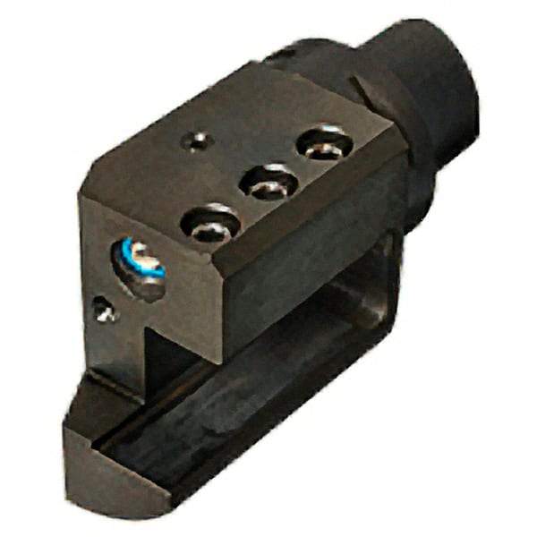 Iscar - Left Hand Cut, C6 Modular Connection, Square Shank Lathe Modular Clamping Unit - Through Coolant - Exact Industrial Supply