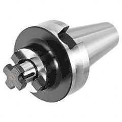 Iscar - BT40 Taper Shank 27mm Pilot Diam Shell Mill Holder - 45mm Flange to Nose End Projection, 58mm Nose Diam, Through-Spindle Coolant - Exact Industrial Supply