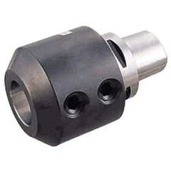 Iscar - C6 Modular Connection 40mm Hole End Mill Holder/Adapter - 90mm Nose Diam, 100mm Projection, Through-Spindle Coolant - Exact Industrial Supply