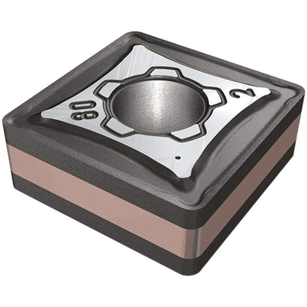 Iscar - TNMG333 M3M Grade IC6015 Carbide Turning Insert - TiCN/Al2O3/TiN Finish, 60° Triangle, 3/8" Inscr Circle, 3/16" Thick, 3/64" Corner Radius - Americas Industrial Supply