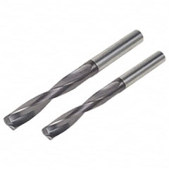 Iscar - 3mm Solid Carbide Jobber Drill - AlTiN Finish, Right Hand Cut, Spiral Flute, Straight Shank, 66mm OAL, Standard Point - Americas Industrial Supply