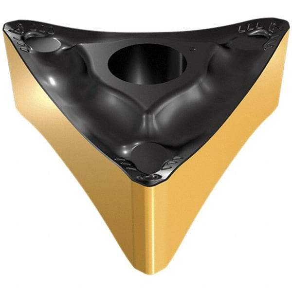 Iscar - TNMX342 M3PW Grade IC8250 Carbide Turning Insert - TiCN/Al2O3/TiN Finish, 60° Triangle, 3/8" Inscr Circle, 0.173 Thick, 1/32" Corner Radius - Americas Industrial Supply