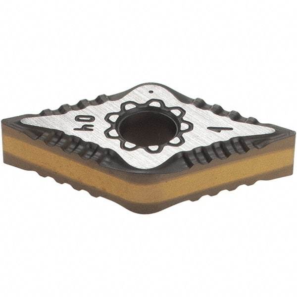 Iscar - DNMG431 F3P Grade IC8150 Carbide Turning Insert - TiCN/Al2O3/TiCN/TiN Finish, 55° Diamond, 1/2" Inscr Circle, 3/16" Thick, 1/64" Corner Radius - Americas Industrial Supply