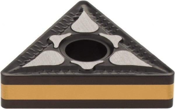 Iscar - TNMG432 F3P Grade IC8250 Carbide Turning Insert - TiCN/Al2O3/TiN Finish, 60° Triangle, 1/2" Inscr Circle, 3/16" Thick, 1/32" Corner Radius - Americas Industrial Supply