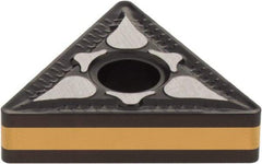 Iscar - TNMG432 F3P Grade IC8250 Carbide Turning Insert - TiCN/Al2O3/TiN Finish, 60° Triangle, 1/2" Inscr Circle, 3/16" Thick, 1/32" Corner Radius - Americas Industrial Supply
