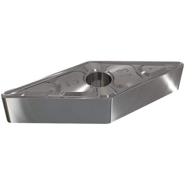 Iscar - VNMG332 TF Grade IC6015 Carbide Turning Insert - TiCN/Al2O3/TiN Finish, 35° Diamond, 3/8" Inscr Circle, 3/16" Thick, 1/32" Corner Radius - Americas Industrial Supply