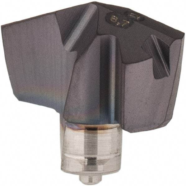 Iscar - Series ICM, 8.71mm Diam Grade IC907 140° Replaceable Drill Tip - Carbide, TiAlN/TiN Finish, 8 Seat Size - Americas Industrial Supply