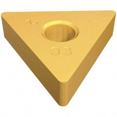 Iscar - TNMA331 Grade IC428 Carbide Turning Insert - TiC/Al2O3 Finish, 60° Triangle, 3/8" Inscr Circle, 3/16" Thick, 1/64" Corner Radius - Americas Industrial Supply