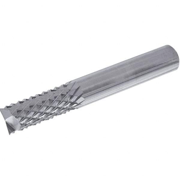 Iscar - 8mm Diam, End Mill End, Solid Carbide Diamond Pattern Router Bit - Right Hand Cut, 63mm OAL, Use on Composite - Americas Industrial Supply