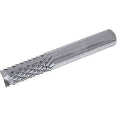 Iscar - 8mm Diam, End Mill End, Solid Carbide Diamond Pattern Router Bit - Right Hand Cut, 63mm OAL, Use on Composite - Americas Industrial Supply