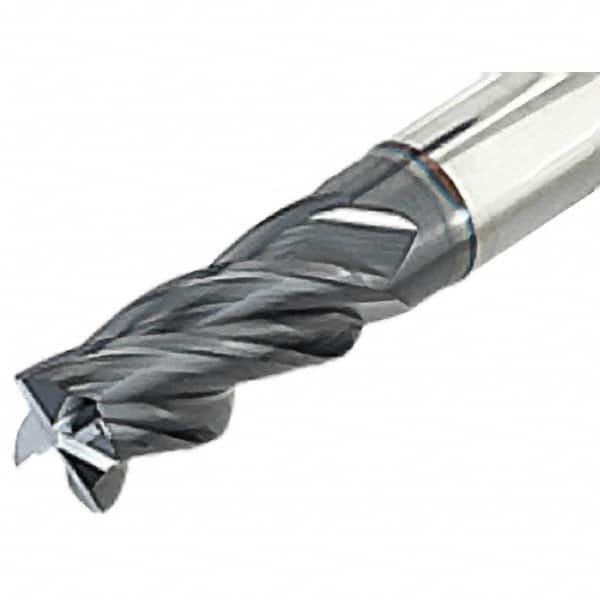Iscar - 5/8" Diam 4 Flute Solid Carbide 0.03" Corner Radius End Mill - Americas Industrial Supply