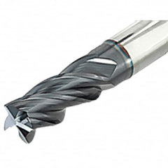 Iscar - 5/8", 4 Flute, Single End, Solid Carbide, 0.03" Corner Radius End Mill - 4" OAL, Right Hand Flute, 1-1/4" LOC, Right Hand Cut - Americas Industrial Supply