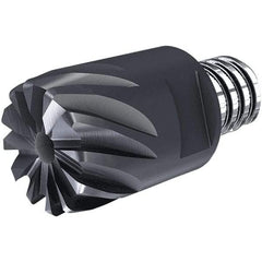 Iscar - MM ET CF Grade IC908 Carbide End Milling Tip Insert - TiAlN Finish, 12 Flutes, 15mm Cutting Diam, 3.5mm Depth of Cut, 20.5mm Extension, 0.039" Cnr Rad - Americas Industrial Supply