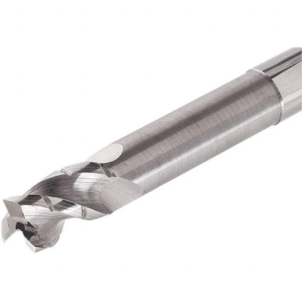 Iscar - 12mm, 3 Flute, Single End, Solid Carbide, 0.2mm Corner Radius End Mill - 93mm OAL, Right Hand Flute, 26mm LOC, Right Hand Cut, 48mm Extended Reach - Americas Industrial Supply