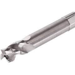 Iscar - 12mm, 3 Flute, Single End, Solid Carbide, 0.2mm Corner Radius End Mill - 93mm OAL, Right Hand Flute, 26mm LOC, Right Hand Cut, 48mm Extended Reach - Americas Industrial Supply