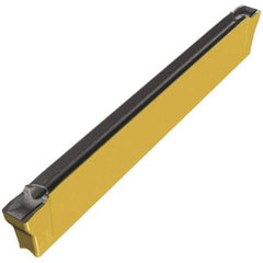 Iscar - DGN2002 XL IC5400 Grade, 0.081" Cutting Width, Carbide Cutoff Insert - Neutral Lead Angle, 0.008" Cnr Rad, TiCN/Al2O3/TiN Coated, Double End - Americas Industrial Supply