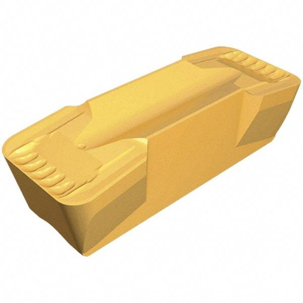Iscar - 1000120GDPY Grade IC830, 10.01mm Cutting Width Carbide Grooving Insert - 5.99mm Max Depth of Cut, Neutral, 2.01mm Corner Radius, AlTiN/TiN Finish - Americas Industrial Supply