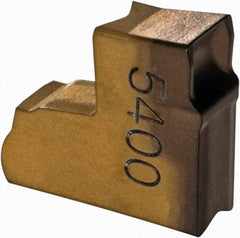 Iscar - TAG3 MF IC5400 Grade, 0.118" Cutting Width, Carbide Cutoff Insert - Neutral Lead Angle, 0.008" Cnr Rad, TiCN/Al2O3/TiN Coated, Single End - Americas Industrial Supply
