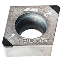 Iscar - CCGW21.51 M2 Grade IB10HC CBN Turning Insert - 80° Diamond, 1/4" Inscr Circle, 3/32" Thick, 1/64" Corner Radius - Americas Industrial Supply