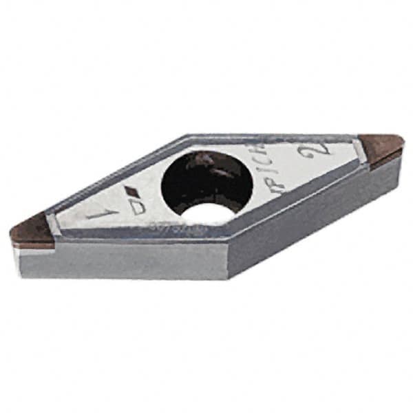Iscar - VBGW332 M2 Grade IB10HC CBN Turning Insert - 35° Diamond, 3/8" Inscr Circle, 3/16" Thick, 1/32" Corner Radius - Americas Industrial Supply