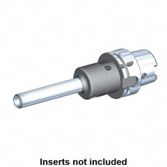 Kennametal - HSK100A Taper Shank, 12mm Hole Diam, Hydraulic Tool Holder/Chuck - 19.5mm Nose Diam, 200mm Projection, 36mm Clamp Depth, 15,000 RPM, Through Coolant - Exact Industrial Supply