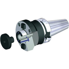 Kennametal - BT50 Taper Shank 2" Pilot Diam Shell Mill Holder - 4" Flange to Nose End Projection, 4.88" Nose Diam, 1-14 Lock Screw, Through-Spindle & DIN Flange Coolant - Exact Industrial Supply