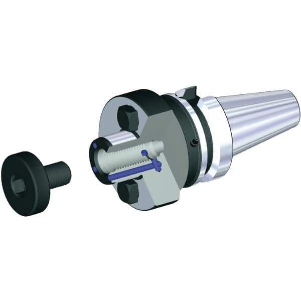 Kennametal - BTKV50 Taper Shank 32mm Pilot Diam Shell Mill Holder - 45mm Flange to Nose End Projection, 78mm Nose Diam, M16x2.0 Lock Screw, Through-Spindle & DIN Flange Coolant - Exact Industrial Supply