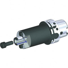 Kennametal - HSK63A Taper Shank 16mm Pilot Diam Shell Mill Holder - 50mm Flange to Nose End Projection, 38mm Nose Diam, M8x1.25 Lock Screw, Through-Spindle Coolant - Exact Industrial Supply
