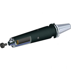 Kennametal - CAT50 Taper Shank 3/4" Pilot Diam Shell Mill Holder - 10-1/2" Flange to Nose End Projection, 1-3/4" Nose Diam, 3/8-24 Lock Screw, Through-Spindle Coolant - Exact Industrial Supply