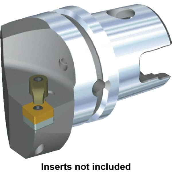 Kennametal - Left Hand Cut, Size KM63, CN.. Insert Compatiblity, Internal or External Modular Turning & Profiling Cutting Unit Head - 43mm Ctr to Cutting Edge, 60mm Head Length, Through Coolant, Series M-Clamping - Americas Industrial Supply