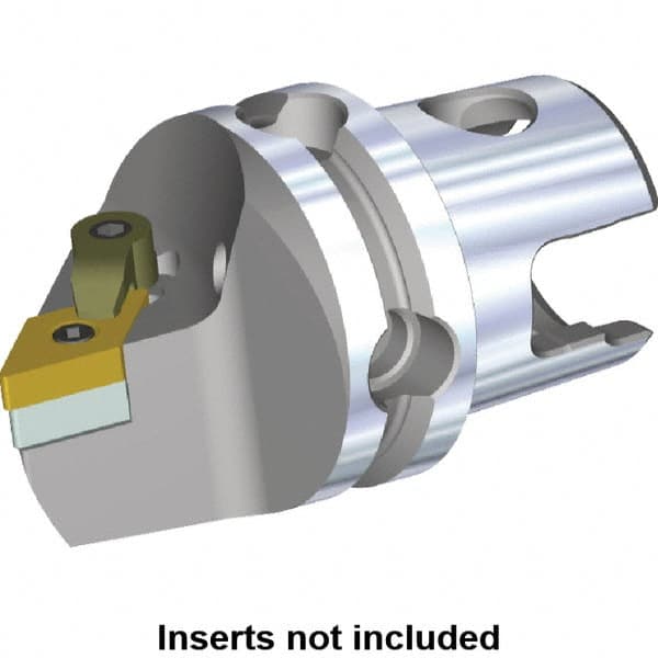Kennametal - Left Hand Cut, Size KM50, DN.. Insert Compatiblity, Modular Turning & Profiling Cutting Unit Head - 50mm Head Length, Through Coolant, Series M-Clamping - Americas Industrial Supply