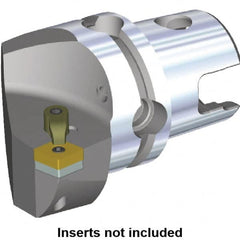 Kennametal - Left Hand Cut, Size KM50, CN.. Insert Compatiblity, Internal or External Modular Turning & Profiling Cutting Unit Head - 35mm Ctr to Cutting Edge, 50mm Head Length, Through Coolant, Series M-Clamping - Americas Industrial Supply