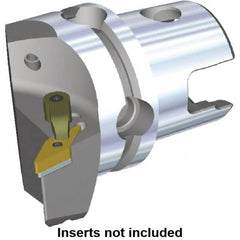 Kennametal - Right Hand Cut, Size KM40, VN.. Insert Compatiblity, Modular Turning & Profiling Cutting Unit Head - 27mm Ctr to Cutting Edge, 45mm Head Length, Through Coolant, Series M-Clamping - Americas Industrial Supply