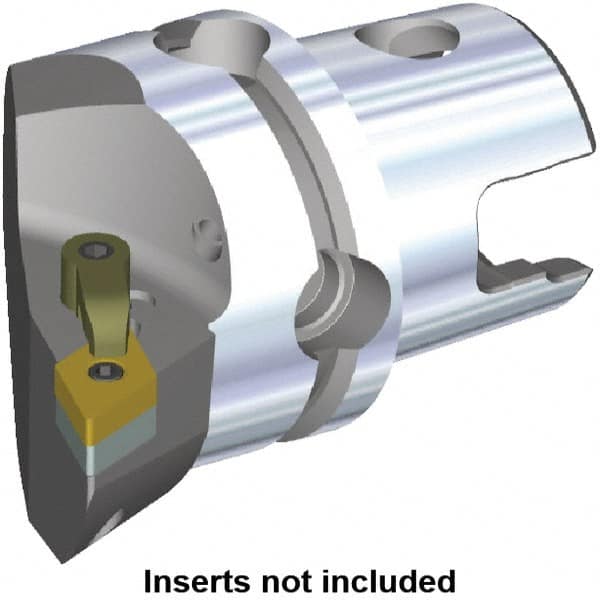 Kennametal - Right Hand Cut, Size KM40, DN.. Insert Compatiblity, Internal or External Modular Turning & Profiling Cutting Unit Head - 27mm Ctr to Cutting Edge, 40mm Head Length, Through Coolant, Series M-Clamping - Americas Industrial Supply